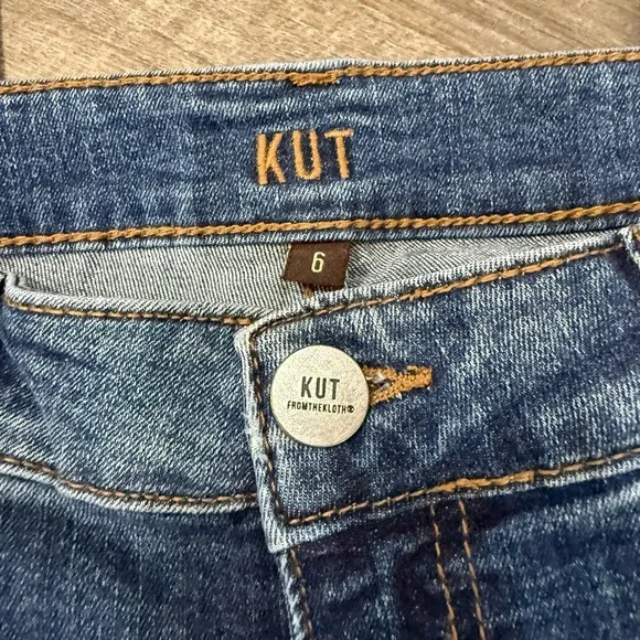 Kut from the Kloth / Distressed Blue Skinny Jeans / women’s/ Size 6 - Picture 7 of 10